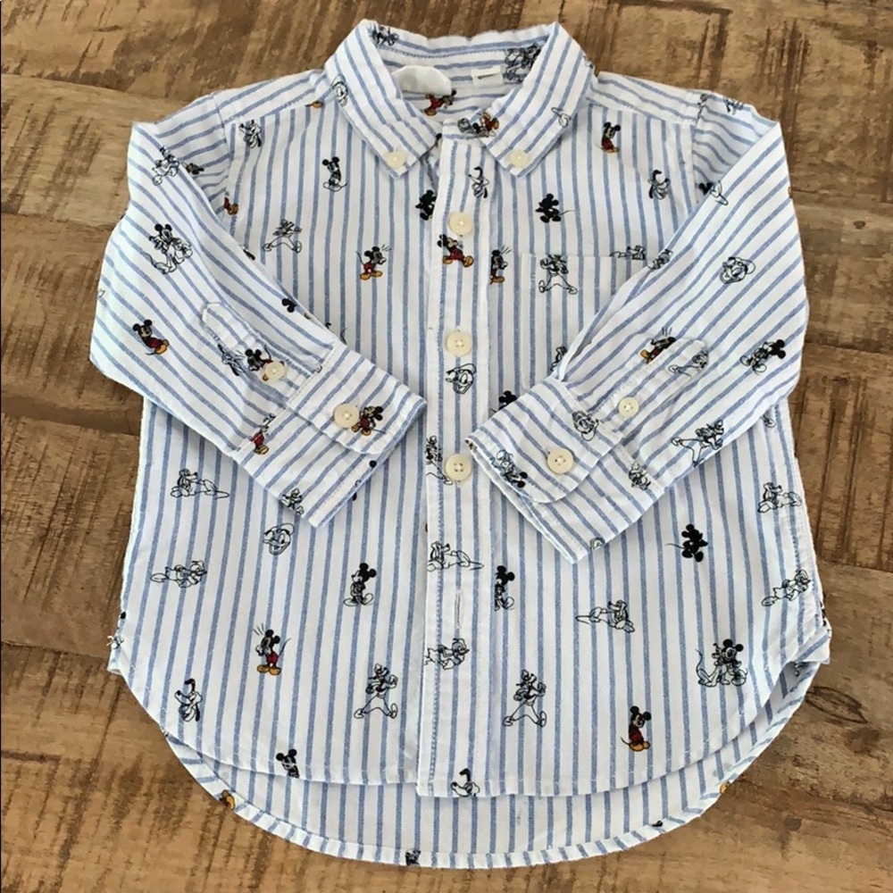 Gap + Disney Collaboration Long Steve button down